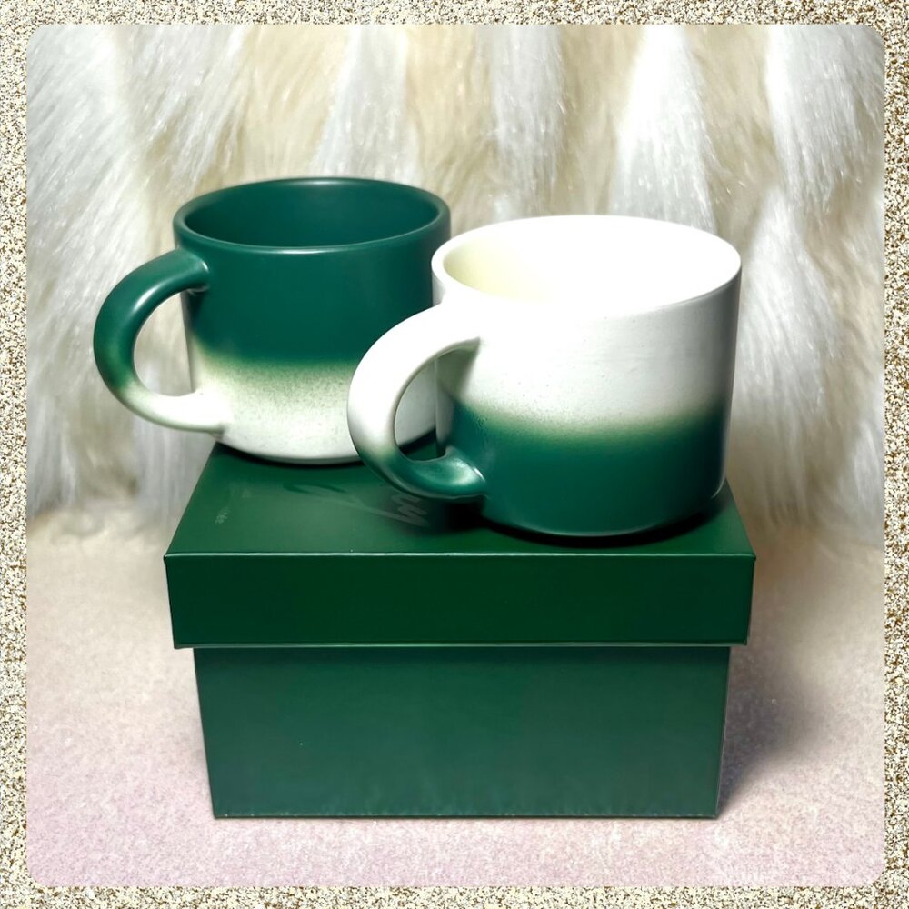 ☕️☕️ NWT/NIB 2025 Starbucks Demitasse 3oz Ceramic Mug Set for 2 Box Set - Picture 6 of 9